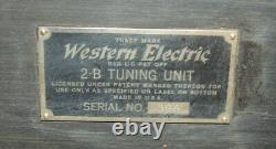 Western Electric 2B Antenna Tuner Circa 1923 All Original Excellent Condition