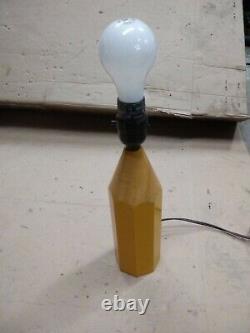 Yellow Pencil Lamp Original Excellent Condition Tested Working Fine