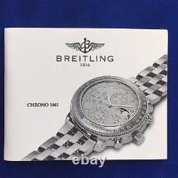 100% Original Breitling Chrono 1461 Livret En Excellent État