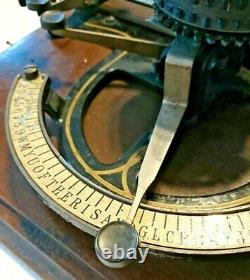 1892 Index Peuples Typewriter Excellent Condition & Original