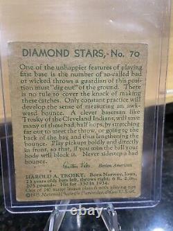 1934 Hal Trosky #70 Diamond Stars - Excellent état - Livraison gratuite