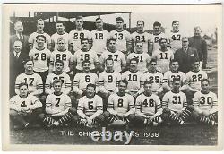 1938 Chicago Bears Photo D'équipe Originale 6x4 Excellent État Vintage Type 1