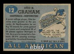 1955 Topps Tous Les Américains #12 Otto Graham Analyse Réelle De L'état De La Carte Ex-mt
