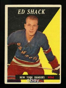 1958 Topps #30 Ed Eddie Shack Excellent État Pas De Creases Qualité Carte Rookie