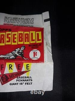 1961 Topps Carte de Baseball Original Wrapper de Cire Vide. En Excellentes Conditions.
