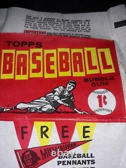 1961 Topps Carte de Baseball Original Wrapper de Cire Vide. En Excellentes Conditions.