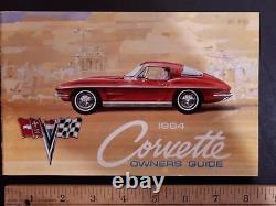1964 Corvette Original 1er Ed. Guide Manuel Des Propriétaires Excellente Condition Nos