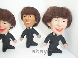 1964 Original Remco Nem Beatles Figurines Lot De 4 Excellent État