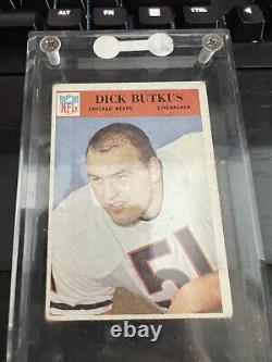 1966 Philadelphia Football Dick Butkus Rc #31 Voir Les Photos Pour L'état