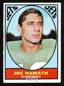 1967 Topps 98 Joe Namath Solide Excellent État Carte De La Plus Haute Qualité Pour 100 $