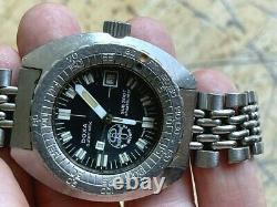 1969 Doxa Sub 300t Sharkhunter Aqualung Condition Excellente Bracele Original