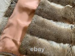 1970s Real Full Length Fur Coney Coat Excellent Vintage Condition Taille Uk 10