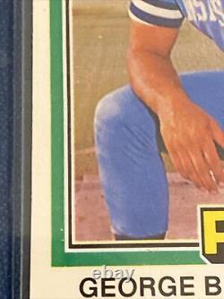 1981 Donruss #100 Carte d'erreur rare de George Brett en excellent état menthe