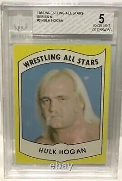 1982 Wrestling All Stars Hulk Hogan Rookie #2 Bgs 5 Excellent Condition Brother