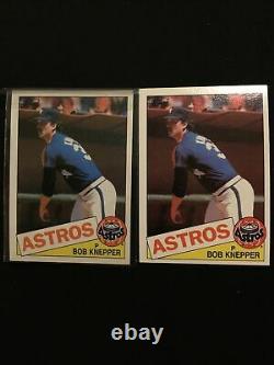 1985 Topps #455 Bob Knepper Houston Astros Mint Condition Rare