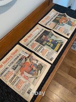23 journaux hebdomadaires de The Hockey News de 1978 à 1983 - Excellent état