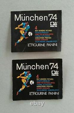 2 X Paquets Scellés Panini Originaux (complet) Munchen'74 -1974- Excellent État