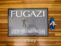 Affiche Fugazi Originale De Visite De Sérigraphie Vers 2010 Avec Cadre Excellent État