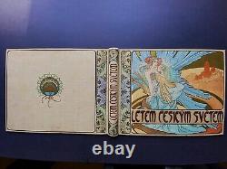 Alphonse Mucha 1898 Planches Lithographiques Originales en Excellent État Non Touchées