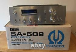 Amplificateur Vintage Pioneer Sa-608 En Excellent État De Fonctionnement Dans La Boîte Originale
