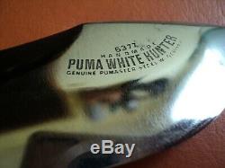 Antique Couteau Chasseur Blanc N ° 6377 Pumas 49571 Excellent État D'origine Germa