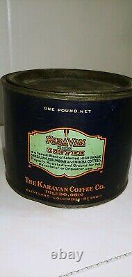 Antique Karavan Kiro Coffee Tin. Excellent État