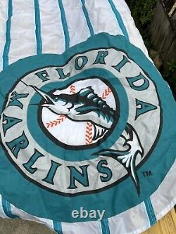 Bannière originale d'inauguration des Florida Marlins 1993 en excellent état - 10 pieds