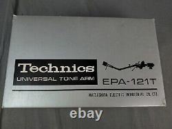 Bras de lecture universel Technics EPA-121T avec boîte d'origine en excellent état