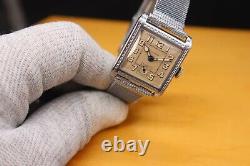 Bulova Wristwatch Vintage 1930s 10 An Calibre Bande Originale Excellent État