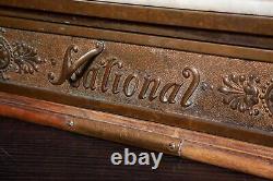 Caisse enregistreuse nationale en laiton vintage, modèle 421 de 1910 en excellent état