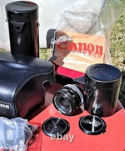 Canon F1 En Sterling Condition 3 Excellentes Lentilles Originales Fd, Boîtier, Filtres