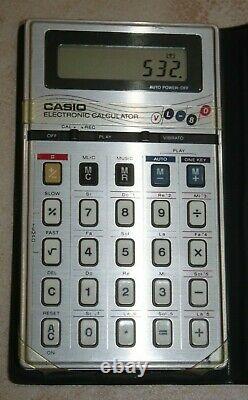 Casio Vl-80 Pocket Calculatrice & Synthétiseur + Couverture Originale Excellent État