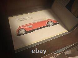 Catalogue de voitures 1936 Cord 810 en couleur, en excellent état d'origine