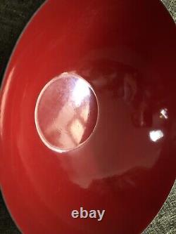 Cathrineholm 11 Rouge Et Noir Saturn Bowl Glossy Excellente Condition Vintage