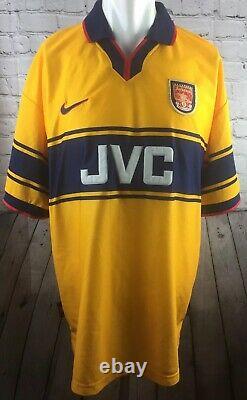 Chemise Arsenal Original 1997 1998 1999 Nike Jvc Kit Away Excellent État XXL