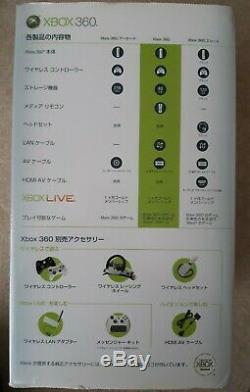 Console Xbox 360 D'origine Japonaise Complète Excellent État Avec 7 De Game