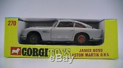 Corgi James Bond 270 Originale Aston Martin Db5 Vintage Boxed Excellent État