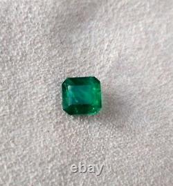 Deep Green Fire Original Zambie Emerald 7 MM Square Emerald Forme Gemme Lâche