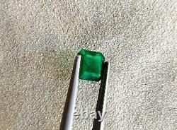 Deep Green Fire Original Zambie Emerald 7 MM Square Emerald Forme Gemme Lâche
