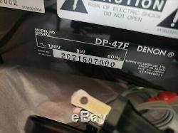 Denon Turntable Dp-47f. Condition Excellente! Avec Son Emballage D'origine