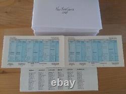 Ensemble de cartes de football STRAT O MATIC de 1987 en condition ORIGINALE / COMPLÈTE / EXCELLENTE