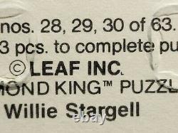 Erreur 1990 Feuille Diamant Roi Puzzle #28,29,30 Willie Stargell L forme à côté de INC