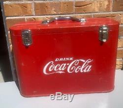 Excellent Rare Vintage Coca-cola Airline Cooler Gasoil Soda Minty