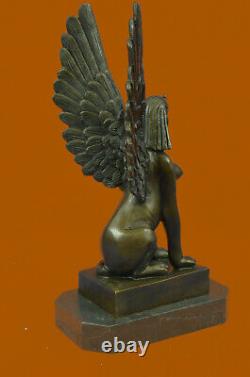 Fabriqué À La Main French Cast Bronze Sphinx Égyptien En Excellent État D'origine Nr