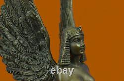 Fabriqué À La Main French Cast Bronze Sphinx Égyptien En Excellent État D'origine Nr