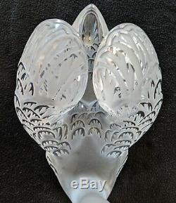 Fantastique Grand Lalique Head Up Swan Excellent État Aucun Chips Aucune Fissures