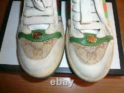 Filles Gucci $455 Multicolor Sneakers Taille 32 Excellent État Avec Boîte Originale