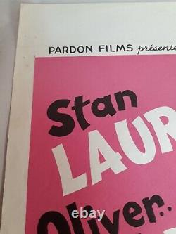 Film Original Laurel & Hardy Lobby Card Toreadors 22×14 Excellent État