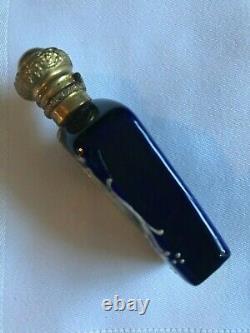 Flacon miniature de parfum Meissen avec bouchon vers 1880 en excellent état
