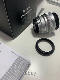 Fujifilm Xf 35mm F2.0 R Wr X Mount Lens Black Excellent État Boîte D'origine